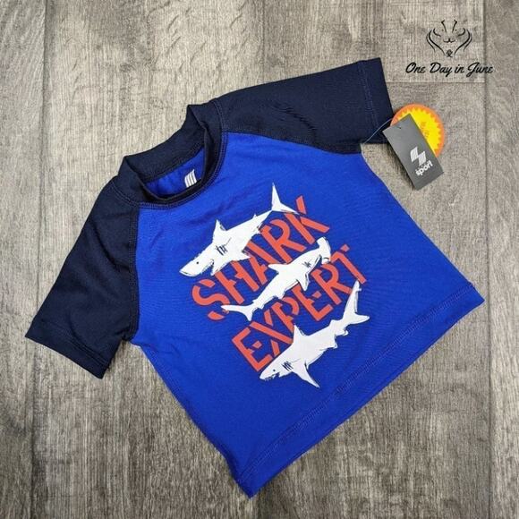 Place Sport Shark Expert Rashguard Size 9-12 Mths - Picture 1 of 2